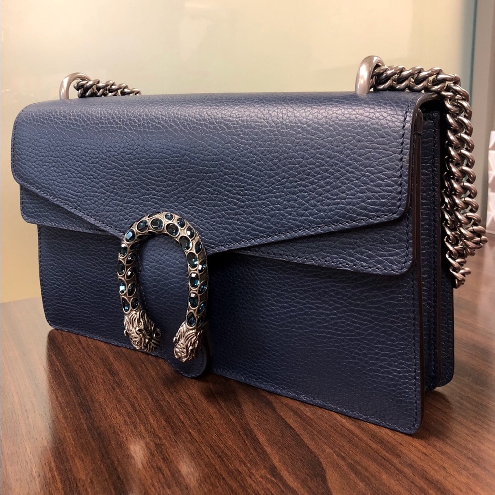 Gucci Dionysus Pebbled Leather Shoulder Bag